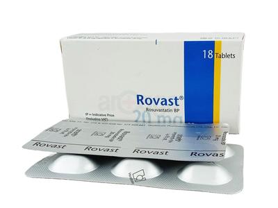 Rovast 20 20mg Tablet