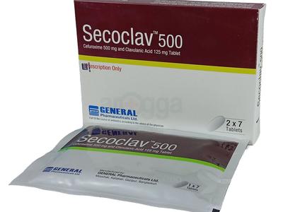 Secoclav 500 mg+125 mg Tablet