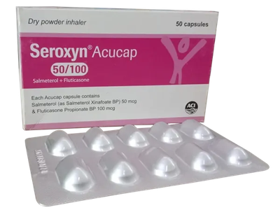 Seroxyn 50 mcg+100 mcg Inhalation Capsule