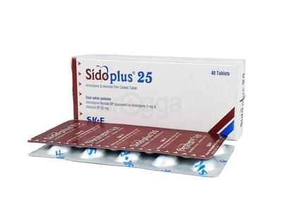 Sidoplus 25 5mg+25mg Tablet
