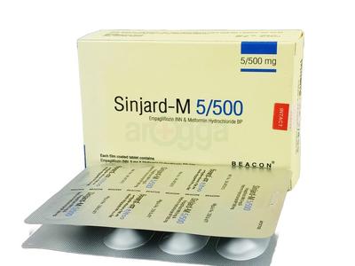 sinjard -M 500 5 mg + 500 mg Tablet