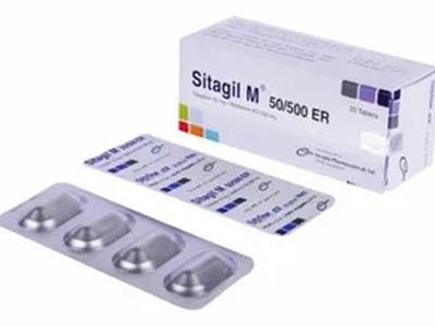 Sitagil M 50 mg+500 mg Tablet