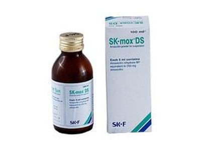 Sk Mox DS 250mg/5ml Powder for Suspension