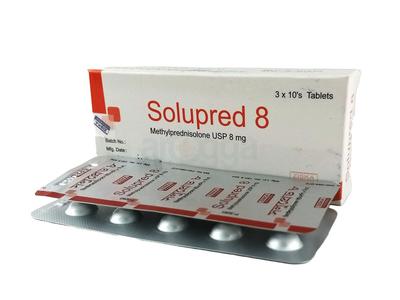 Solupred 8 8 mg Tablet