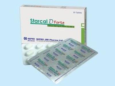 Starcal D Forte 500mg+400IU Tablet