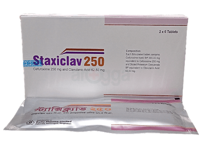 Staxiclav 250 250 mg + 62.5 mg Tablet