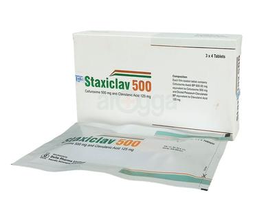 Staxiclav 500 500 mg + 125 mg Tablet