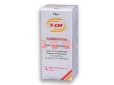 T-Cef 25 mg/ml Pediatric Drop