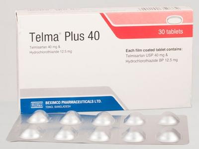 Telma Plus 40 mg+12.5 mg Tablet