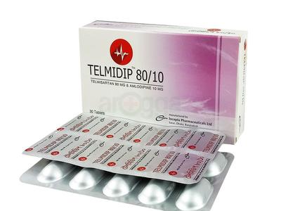 Telmidip 80/10 10mg+80mg Tablet