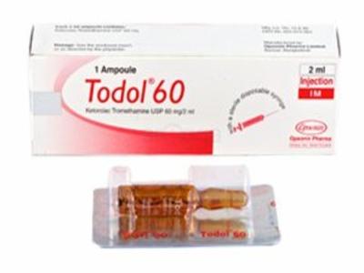 Todol 60 mg/2 ml IM/IV Injection