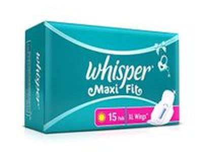 WHISPER MAXI FIT 15 Pads L Wings Women's Choice